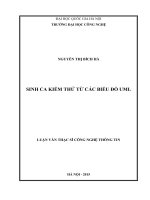 Sinh ca kiểm thử từ các biểu đồ UML 