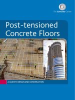 Post tensioned concrete floors – the concrete centre