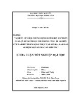 Nghiên cứu hội chứng bệnh đường hô hấp trên đàn lợn rừng thuộc chi nhánh công ty nghiên cứu và phát triển động thực vật bản địa và khảo nghiệm một số phác đồ điều trị 