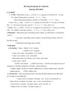 đề cương ôn tập hóa 11 kỳ 2