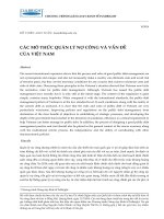 Các mô thức quản lý nợ công và vấn đề của việt nam