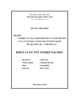 Nghiên cứu đặc điểm phân bố và sinh trưởng của cây bương tại địa bàn xã púng bánh – huyện sốp cộp – tỉnh sơn la 