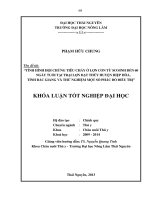 Tình hình hội chứng tiêu chảy ở lợn con từ sơ sinh đến 60 ngày tuổi tại trại lợn đạt thúy huyện hiệp hòa, tỉnh bắc giang và thử nghiệm một số phác đồ điều trị 