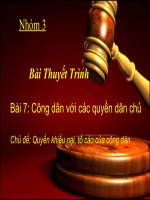 Bài 6. Công dân với các quyền tự do cơ bản