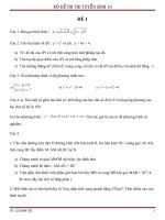 bộ đề ôn tuyển sinh 10