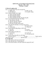 Đề cương khoa học lớp 4 học kỳ 2