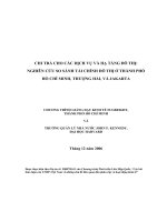 Chi trả cho các dịch vụ và hạ tầng đô thị nghiên cứu so sánh tài chính đô thị ở thành phố hồ chí minh, thượng hải và jakarta