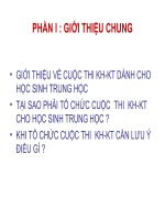 Báo cáo tập huấn KH-KT dành cho GV và HS