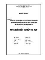 Nghiên cứu đặc điểm bệnh lý và lâm sàng bệnh do giun tròn trichocephalus spp  gây ra trên lợn tại thị xã sông công, tỉnh thái nguyên và biện pháp điều trị 