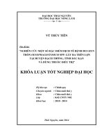 Nghiên cứu một số đặc điểm dịch tễ bệnh do giun tròn oesophagostomum spp  gây ra trên lợn tại huyện bạch thông, tỉnh bắc kạn và dùng thuốc điều trị 