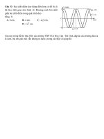Nhờ các thầy cô giúp đỡ câu dao động cơ