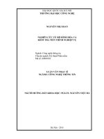 Nghiên cứu về mô hình hóa và kiểm tra tiến trình nghiệp vụ 