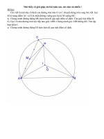 Nhờ thầy cô giúp em bài toán hình