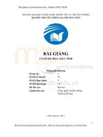 Bài giảng cơ sở đồ họa máy tính  phần 1