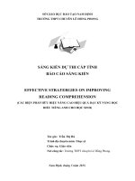 CÁC BIỆN PHÁP hữu HIỆU NÂNG CAO HIỆU QUẢ dạy kỹ NĂNG đọc HIỂU TIẾNG ANH CHO học SINH) 