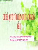 Bài 7. Công dân với các quyền dân chủ