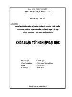 Nghiên cứu xây dựng hệ thống quản lý an toàn thực phẩm ISO 220002005 áp dụng cho sản phẩm bột đạm cóc tại xưởng ninfood – viện dinh dưỡng hà nội 