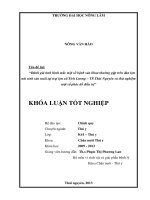 Đánh giá tình hình mắc một số bệnh sản khoa thường gặp trên đàn lợn nái sinh sản nuôi tại trại lợn xã tích lương – TP thái nguyên và thử nghiệm một số phác đồ điều trị 