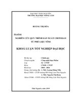 Nghiên cứu quy trình sản xuất chitosan từ phế liệu tôm 