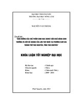Ảnh hưởng của chế phẩm sinh học biovet đến khả năng sinh trưởng và sức đề kháng của lợn thịt nuôi tại phường cam giá, thành phố thái nguyên, tỉnh thái nguyên 