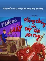 phòng chống ma túy trong học đường