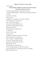 MỘT số KINH NGHIỆM xây DỰNG QUỸ KHUYẾN học ở TRƯỜNG THPT GIAO THỦY  