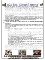 Kinh nghiệm thi Quốc Gia năm 2016