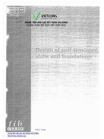design of post tensioned for slab and foundation