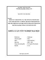 Tình hình nhiễm bệnh đường hô hấp trên đàn lợn nuôi tại trại lợn tân thái   đồng hỷ   thái nguyên 