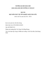 báo cáo thực tập tại công ty THHH môi trường đô thị Vân Đồn  Quảng Ninh 2016