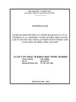 Đánh giá sinh trưởng của giống bạch đàn cự mỹ tại một số điều kiện lập địa làm cơ sở cho việc chọn lập trồng rừng thâm canh tại huyện lộc bình, tỉnh lạng sơn 