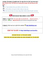 Bộ 120 đề 2016 cực hay , file word, có lời giải từ các trường THPT trên toàn quốc