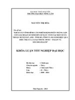 Khảo sát tình hình cảm nhiễm bệnh phân trắng lợn con giai đoạn sơ sinh đến 28 ngày tuổi tại một số xã thuộc huyện kỳ anh   tỉnh hà tĩnh và so sánh hiệu quả điều trị của 2 loại thuốc doxy   tialin và mycofloxacin 