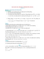 bài tập về phương trình đường thẳng