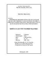 Tình hình mắc bệnh phân trắng lợn con và so sánh hiệu quả điều trị bệnh của hai loại thuốc multibio và norfacoli tại trang trại lợn tư nhân bùi ngọc tuấn, xã quảng hải, huyện quảng xương, tỉnh thanh hóa 