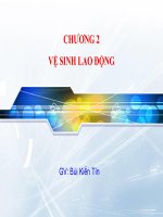 vấn đề chung của vệ sinh lao động, vi khí hậu trong môi trường sản xuất, phòng chống bụi trong sản xuất, tiếng ồn và rung động trong sản xuất
