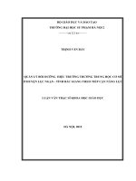 Quản lý bồi dưỡng hiệu trưởng trường trung học cơ sở ở huyện lục ngạn   tỉnh bắc giang theo tiếp cận năng lực 