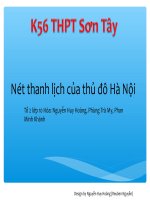 nét thanh lịch của hà nội