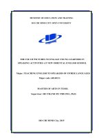 the use of pictures to engage young learners in speaking activities at new oriental english school 