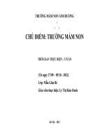 GIÁO án TRƯỜNG mầm NON ÁNH DƯƠNG 
