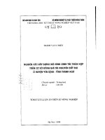 Nghiên cứu xây dựng mô hình canh tác thích hợp trên cơ sở đánh giá tài nguyên đất đai ở huyện yên định tỉnh thanh hóa 