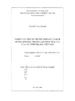 Nghiên cứu một số chỉ tiêu sinh sản và bệnh đường sinh dục thường gập ở đàn trâu cái của các tỉnh phía bắc việt nam 