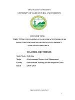 The mapping of land surface temperature using satellite images and GIS in dai tu district thai nguyen province 