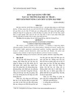 Đào tạo giảng viên trẻ tại các trường đại học sư phạm – một giải pháp nâng cao chất lượng dạy học