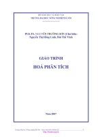 Bài giảng Hoá phân tích