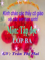 Giáo án Tập đọc lớp 3 PP bài: Quạt cho bà ngủ