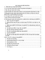 Đề cương QUY HOẠCH môi TRƯỜNG 