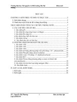 Báo cáo thực tập về quan trắc và phân tích môi trường