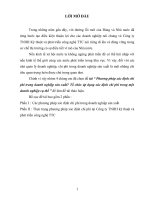 Phương pháp xác định chi phí trong doanh nghiệp sản xuất tổ chức áp dụng xác định chi phí trong một doanh nghiệp cụ thể