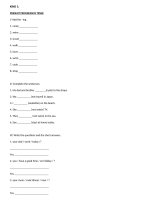 bài tập các thì cơ bản trong tiếng anh